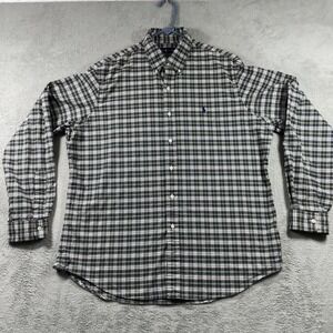 Ralph Lauren Shirt Men XL Plaid Stretch Oxford Button Down LS Preppy Pony Logo